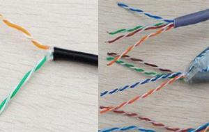 网线水晶头排线图片（100M和1000M接线接法）